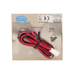 LYNX LED 1,2W, väggmonterad trappbelysning, 12V DC, 100lm, 3000K, satin