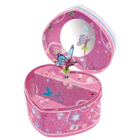 Pecoware musikspeldosa hjärta - fjärilar 2