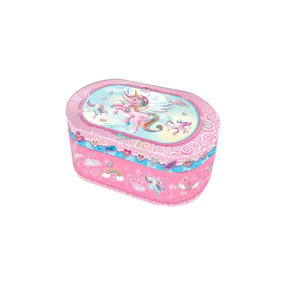 Pecoware oval musikspeldosa - enhörning Pecoware oval musikspeldosa - enhörning