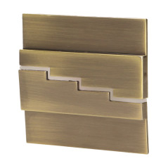 LYNX LED 1,2W, väggmonterad trappbelysning, 12V DC, 100lm, 6000K, mässing