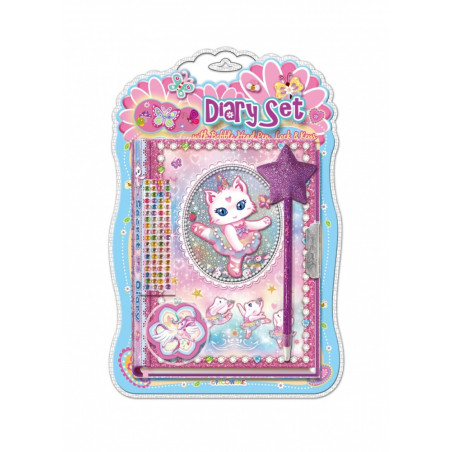 Dagbok med penna pecoware - katt balettdansös