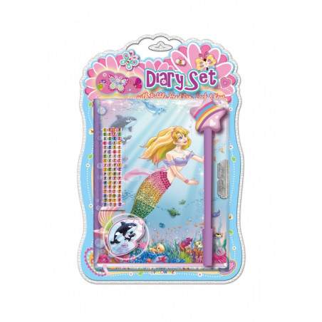 Dagbok med en penna från pecoware - sjöjungfru