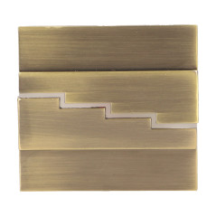 LYNX LED 1,2W, väggmonterad trappbelysning, 12V DC, 100lm, 6000K, mässing