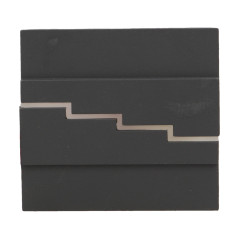 LYNX LED 1,2W, väggmonterad trappbelysning, 12V DC, 100lm, 3000K, grafit