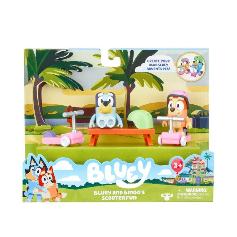 Bluey scooter riding set