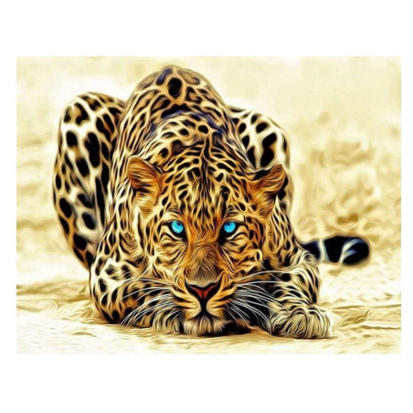 Diamantmosaik - leopard | HandlaSmidigt.se