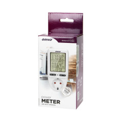 Wattmätare, energikalkylator med LCD-skärm, Schuko-version