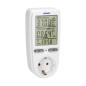 Wattmätare, energikalkylator med LCD-skärm, Schuko-version