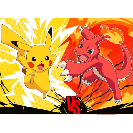 Pussel med 4x100 pokemon-element.