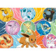 Pussel med 4x100 pokemon-element.