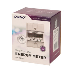 3-fas elmätare, 80A, MID, 3 moduler, DIN TH-35mm