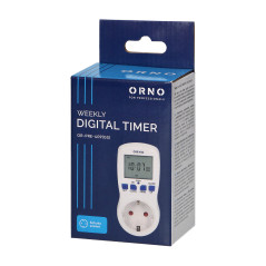 Elektronisk tidsprogrammerare, 16 program, Schuko-version