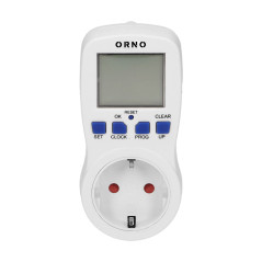 Elektronisk tidsprogrammerare, 16 program, Schuko-version