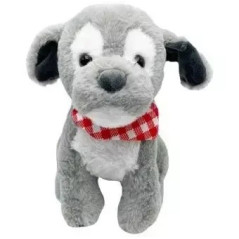 Maskot hund Azorek grå 26 cm