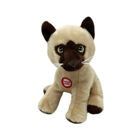 Maskotkatten Leo den beiga 15 cm med ljud | HandlaSmidigt.se