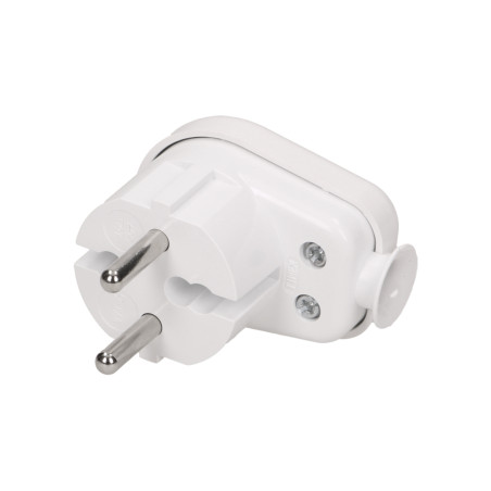 Vinkelkontakt 2P, vit