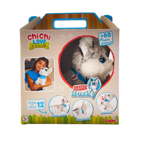 Interaktiv maskot Chichi Love Happy Husky