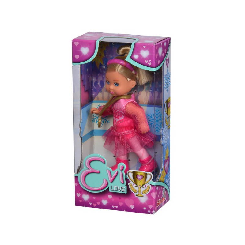 Dockan älskar skridskoåkaren Eva.