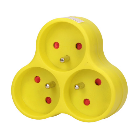 Grenuttag 3x2P+Z, limegrön