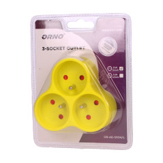 Grenuttag 3x2P+Z, limegrön