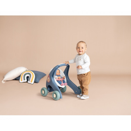 Gåvagn 3-i-1 med docka Little Smoby