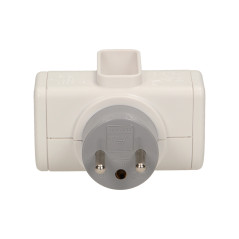 Vridbar förgrening, 2 uttag 2P+Z, 1 uttag 2P/II