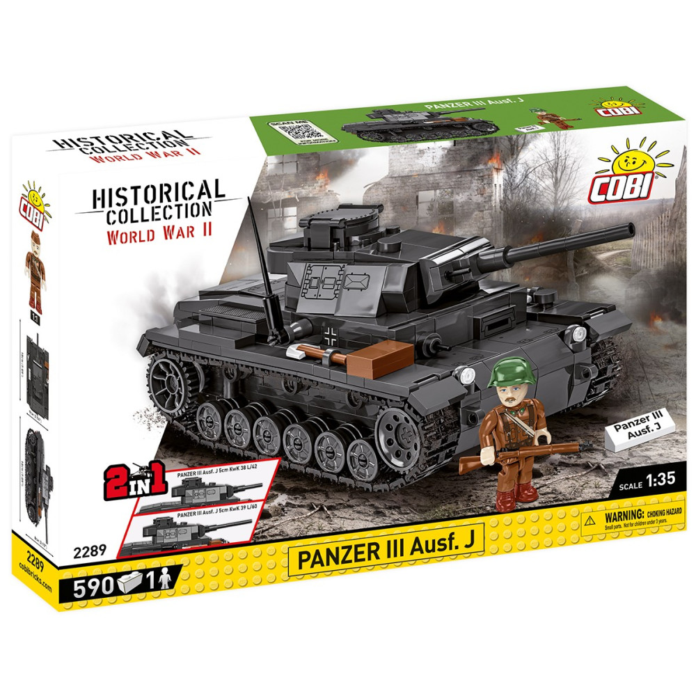 Klocki historical collection wwii panzer iii ausf. j 590 klocków