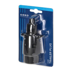 Kontaktdon för släpvagn, plast, 7-stift, 12/24V