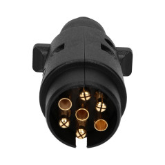 Kontaktdon för släpvagn, plast, 7-stift, 12/24V