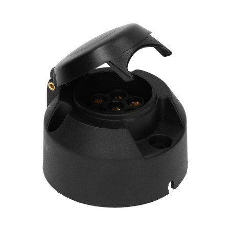 Dragkrok för släpvagn, plast, 7-stift, 12/24V