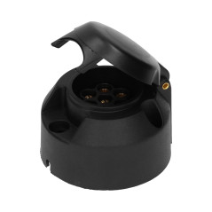 Dragkrok för släpvagn, plast, 7-stift, 12/24V