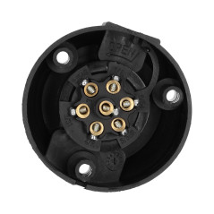 Dragkrok för släpvagn, plast, 7-stift, 12/24V