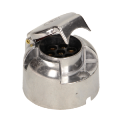 Dragfäste för släpvagn, aluminium, 7-stift, 12/24V