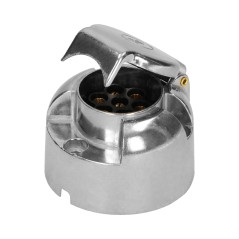 Dragfäste för släpvagn, aluminium, 7-stift, 12/24V