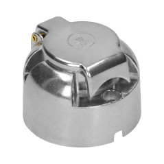 Dragfäste för släpvagn, aluminium, 7-stift, 12/24V