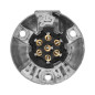 Dragfäste för släpvagn, aluminium, 7-stift, 12/24V