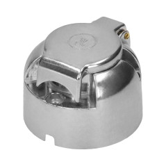 Dragfäste för släpvagn, aluminium, 7-stift, 12/24V