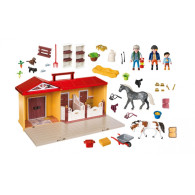 Set med landfigurer 71393 ny portabel stall