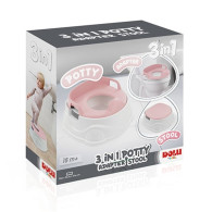 Potta 3-i-1 nedan rosa