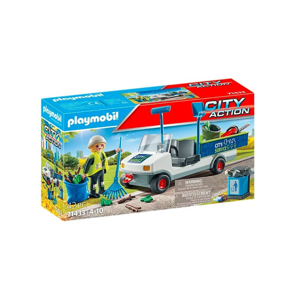 Zestaw z figurkami city action 71433 sprzątanie miasta samochodem elektryczny