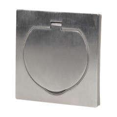 Tätningsskyddat eluttag, IP55 rostfritt stål