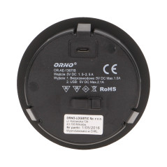 Trådlös induktionsladdare med extra USB-port, svart