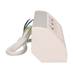 Möbeluttag 3x2P+Z, vit-silver