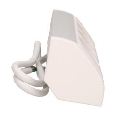 Möbeluttag 3x2P+Z, schuko, vit-silver