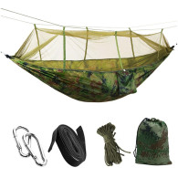 AG233F Hängmatta med myggnät för camping