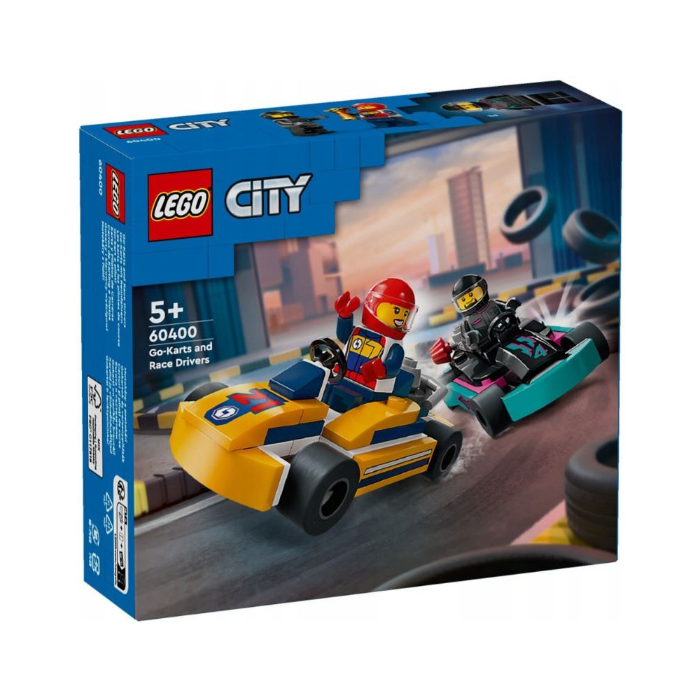 Klocki city 60400 gokarty i kierowcy wyścigowi