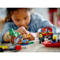 Klossar city 60412 terrängbrandbil med räddningsbåt