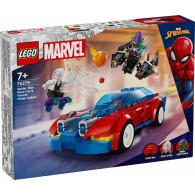 Klocki super heroes 76279 wyścigówka spider-mana i zielony goblin