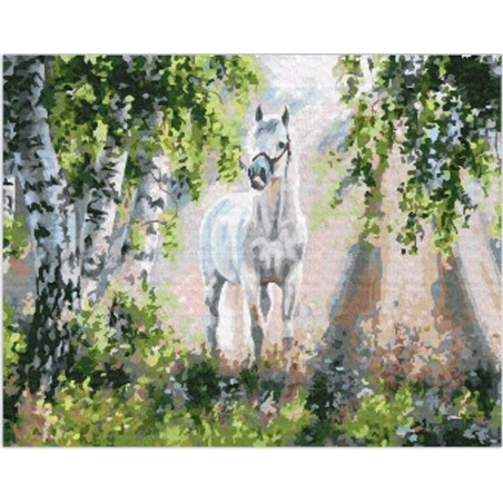 Diamantmosaik - en häst i skogen | HandlaSmidigt.se