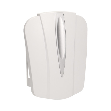 Elektromekanisk tvåtonig ringklocka 8V, vit